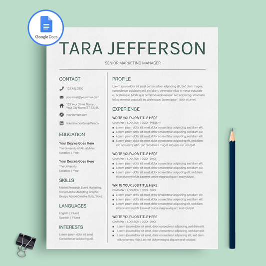 The Best PREMIUM Google Docs Resume Templates of 2018