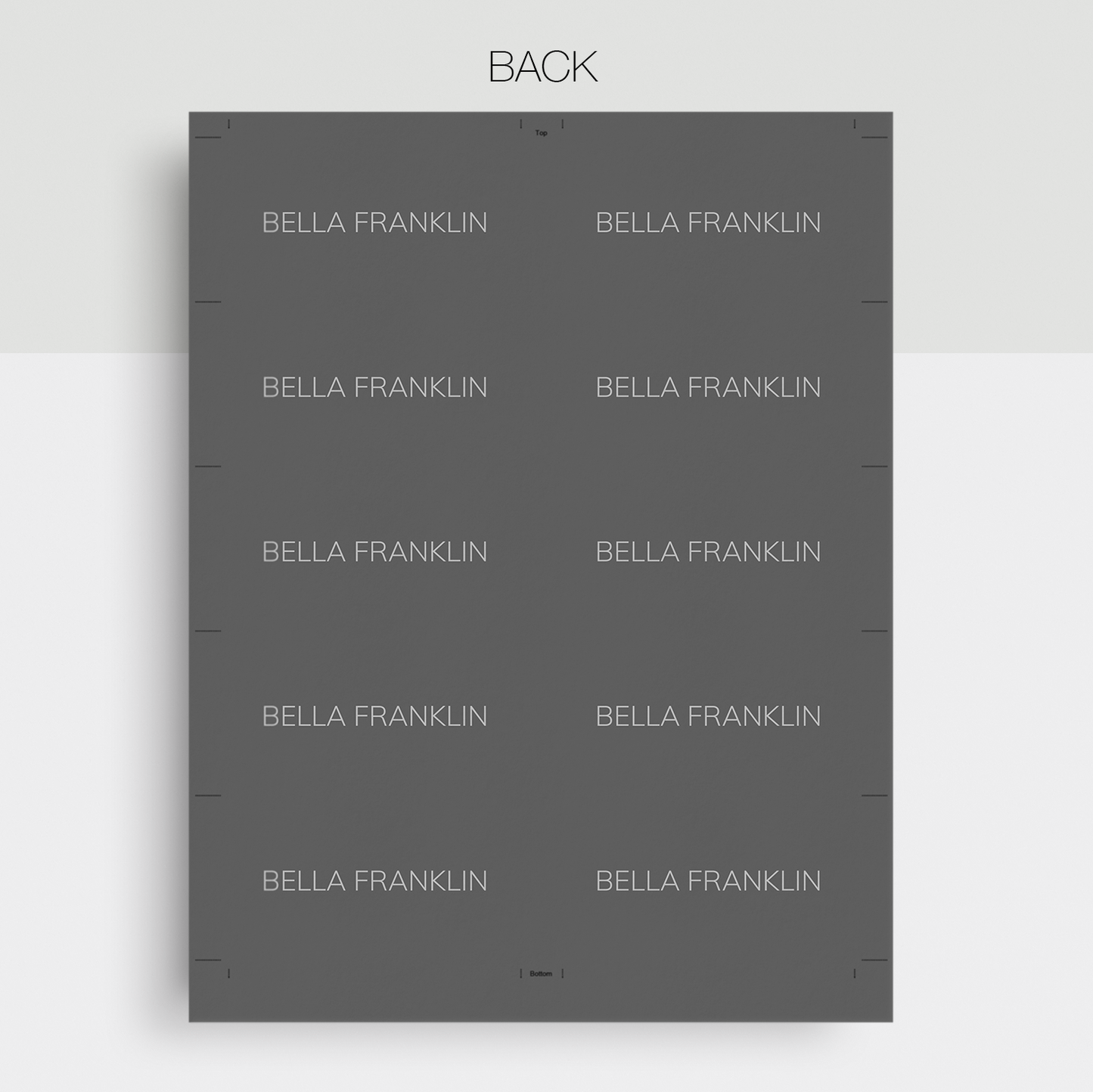 Bella Franklin | Google Docs Professional Business Cards Template - MioDocs