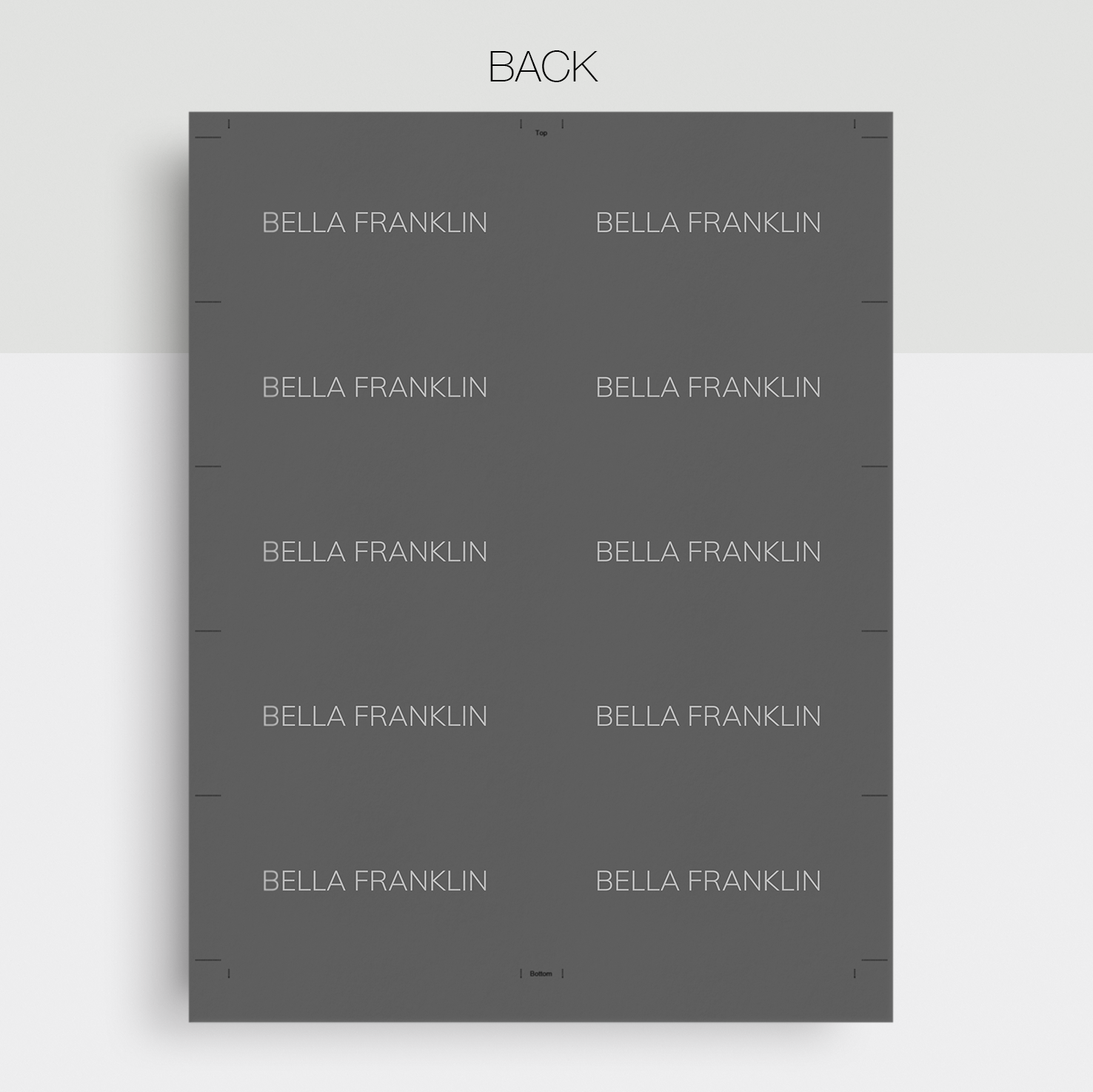 Bella Franklin | Google Docs Professional Business Cards Template - MioDocs