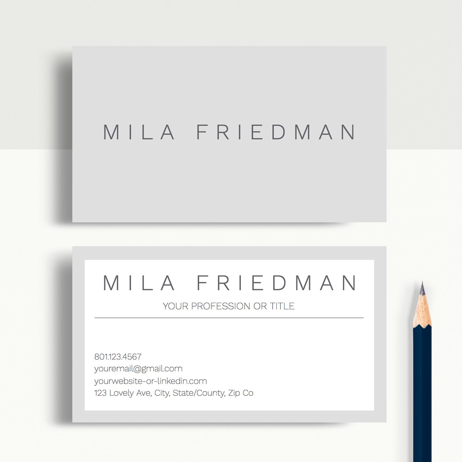 Google Docs Business Card Template