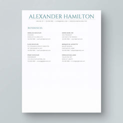 ATS-friendly Resume Template: Alexander Hamilton – MioDocs